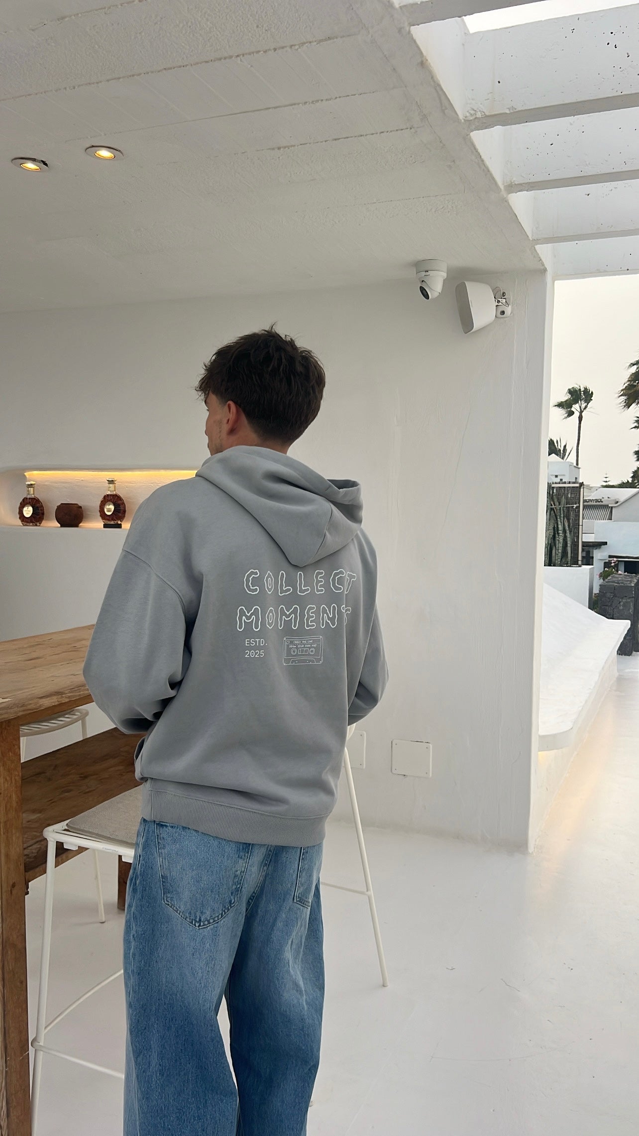 Sweat "collect moments" gris