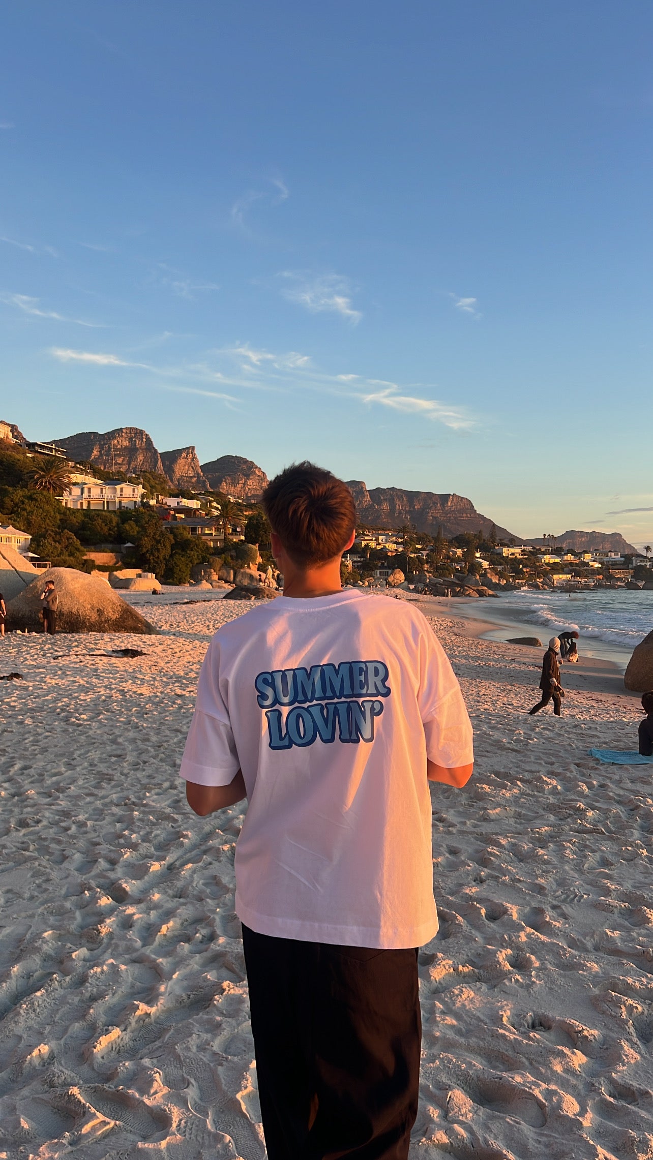 T-shirt "summer lovin" blanc