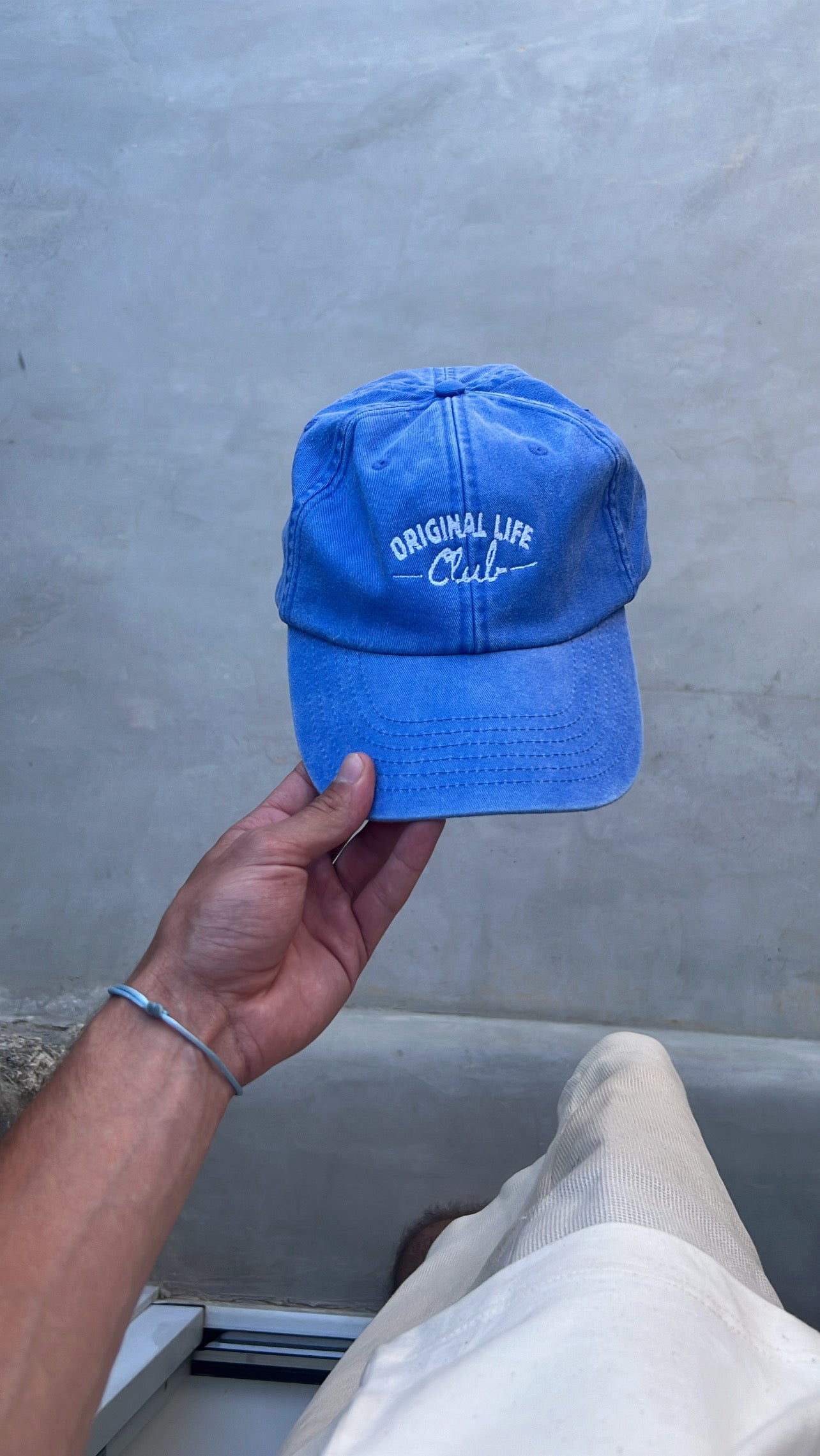 Casquette délavée « original life club »