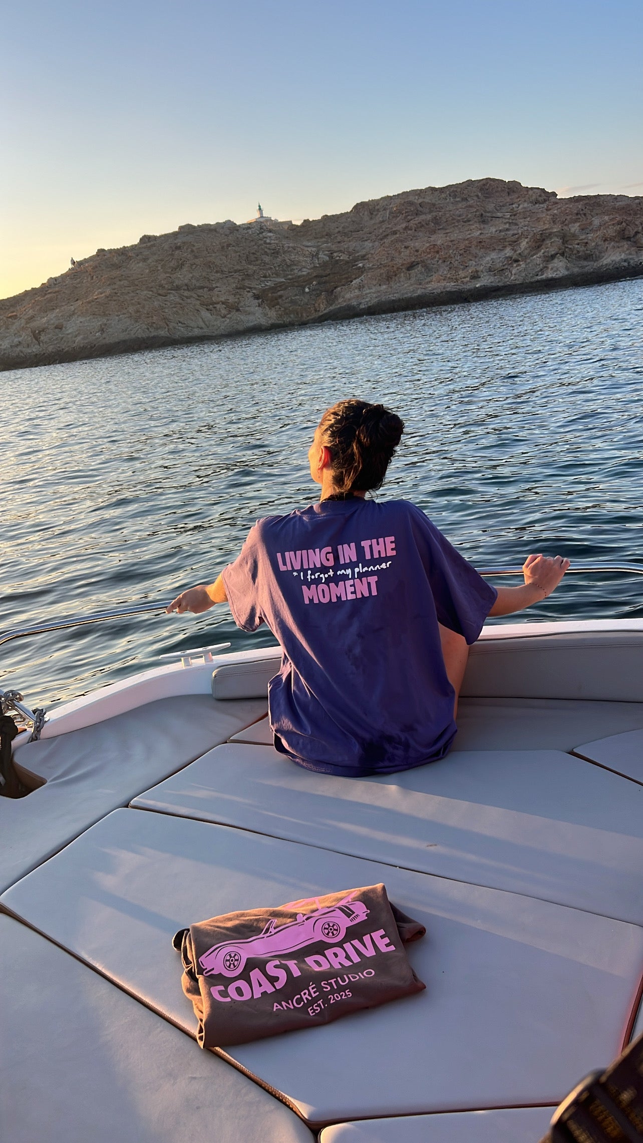 T-shirt "living in the moment"