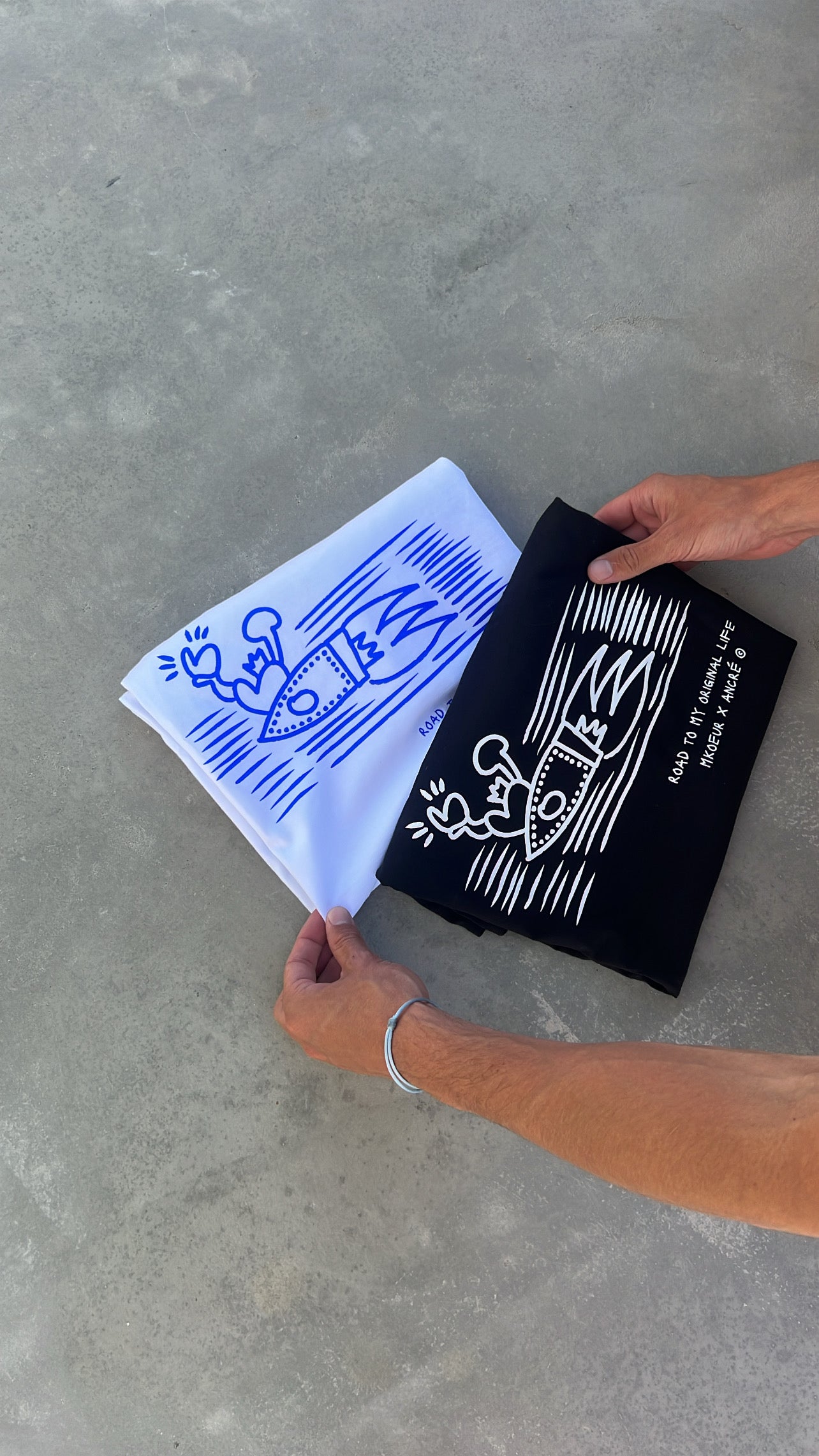 T-shirt "Ancré x M.Koeur" noir