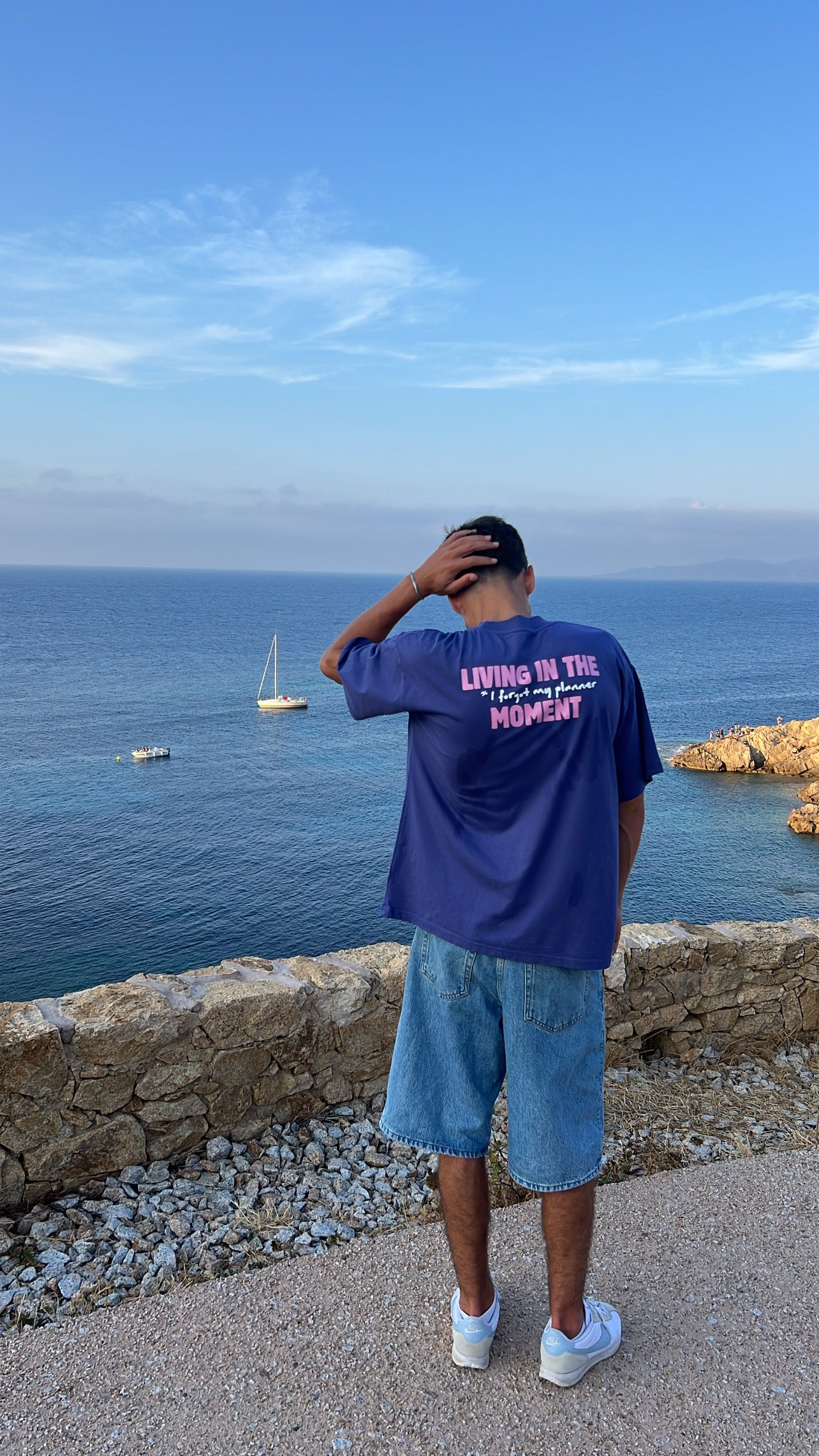 T-shirt "living in the moment"
