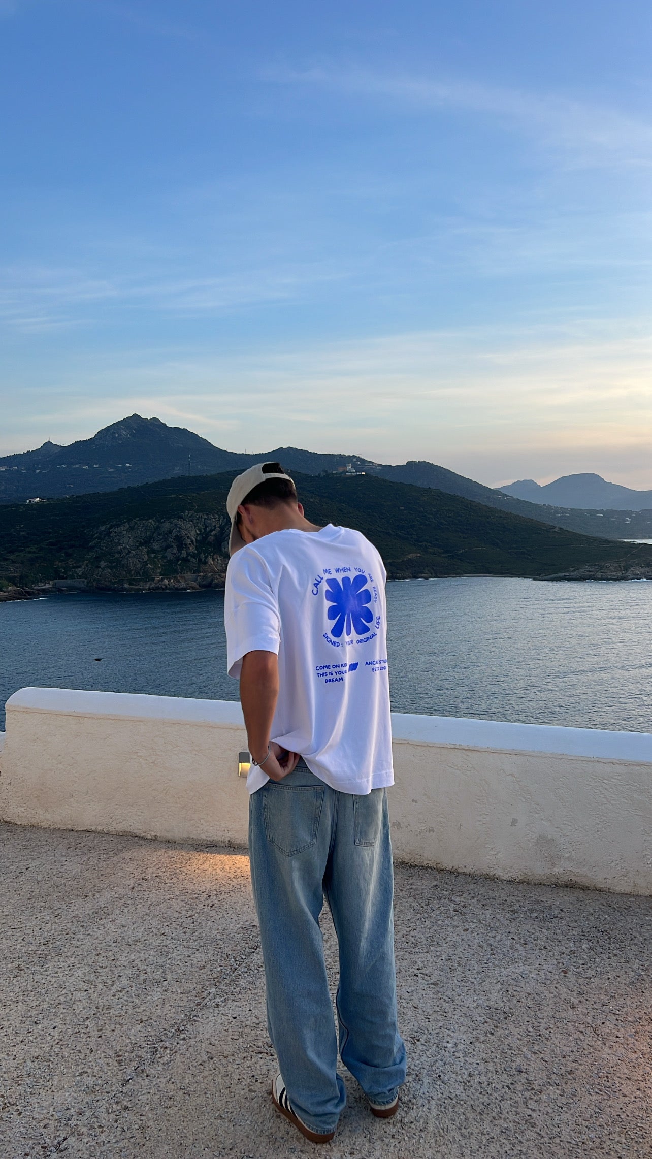 T-shirt "signature" blanc