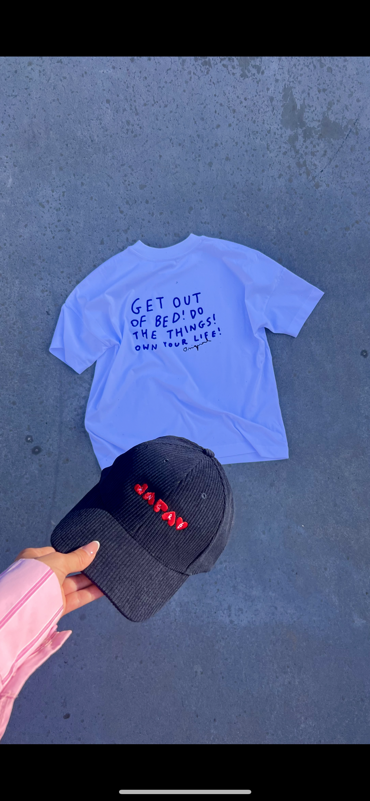 Casquette brodée « ancré » bleu marine