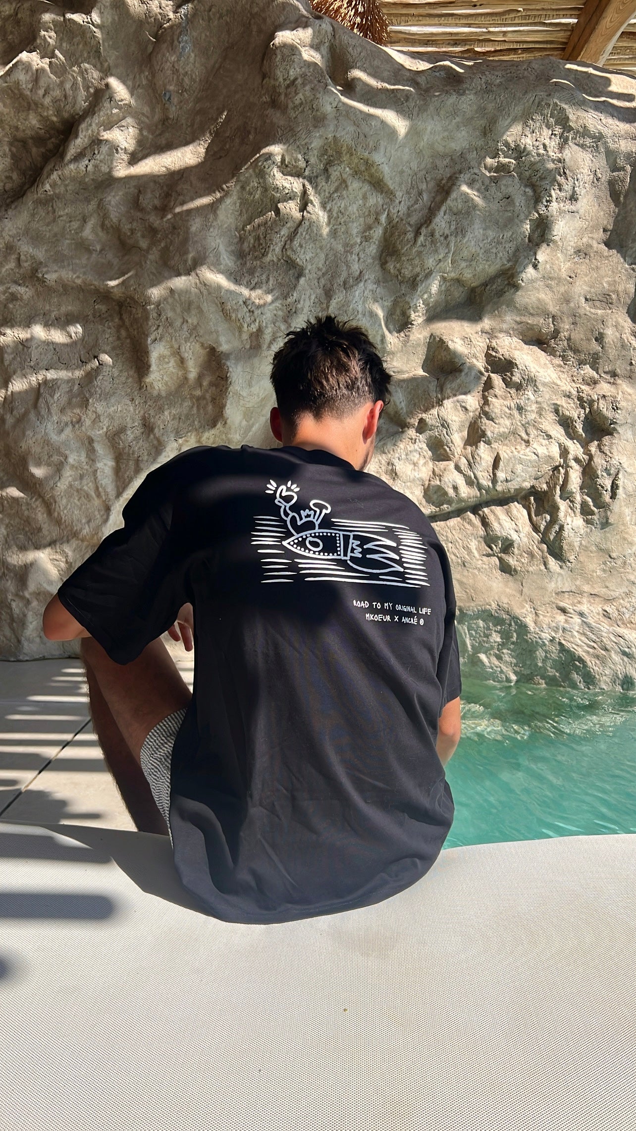 T-shirt "Ancré x M.Koeur" noir