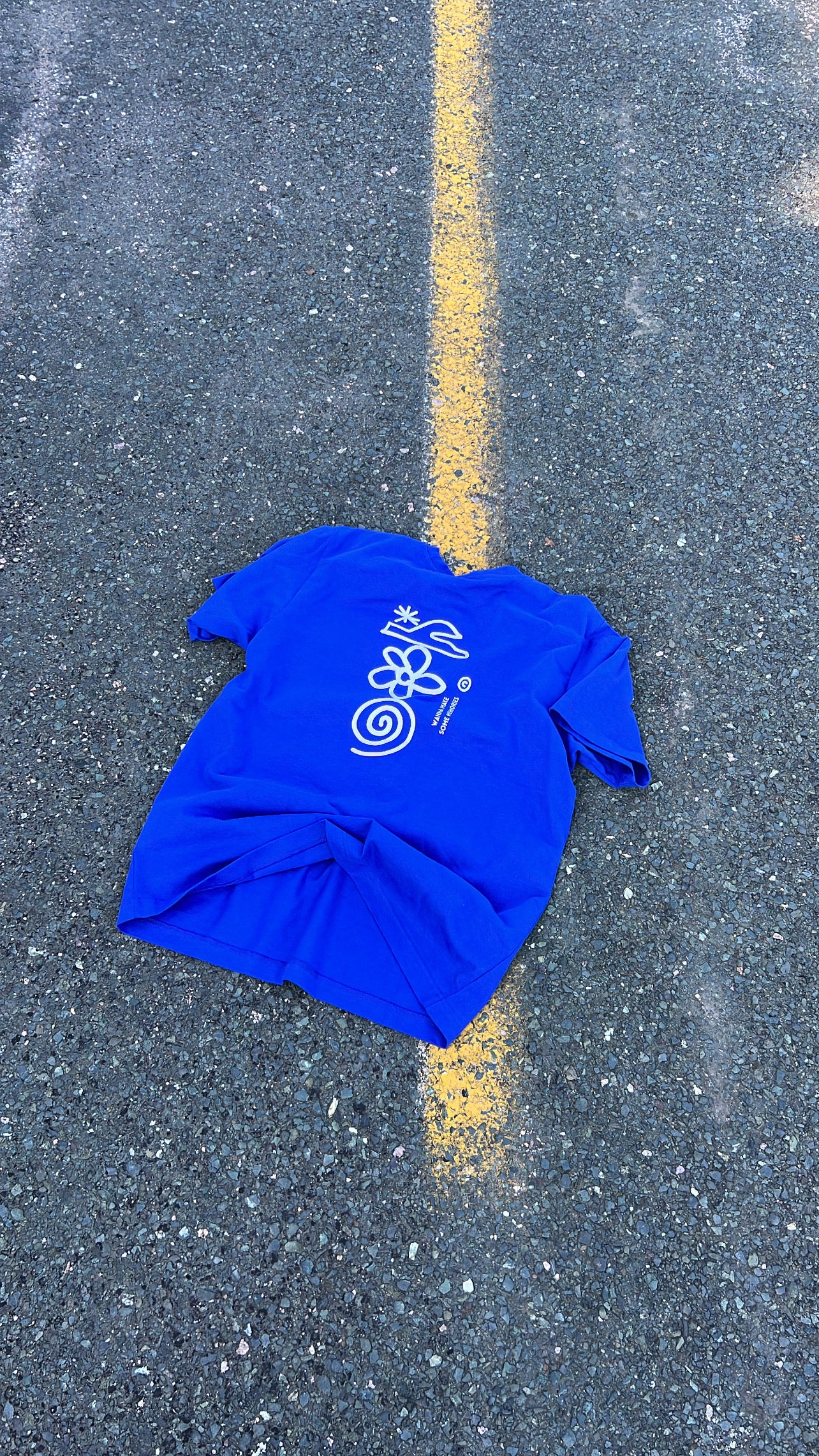 T-shirt "summer things" bleu roi