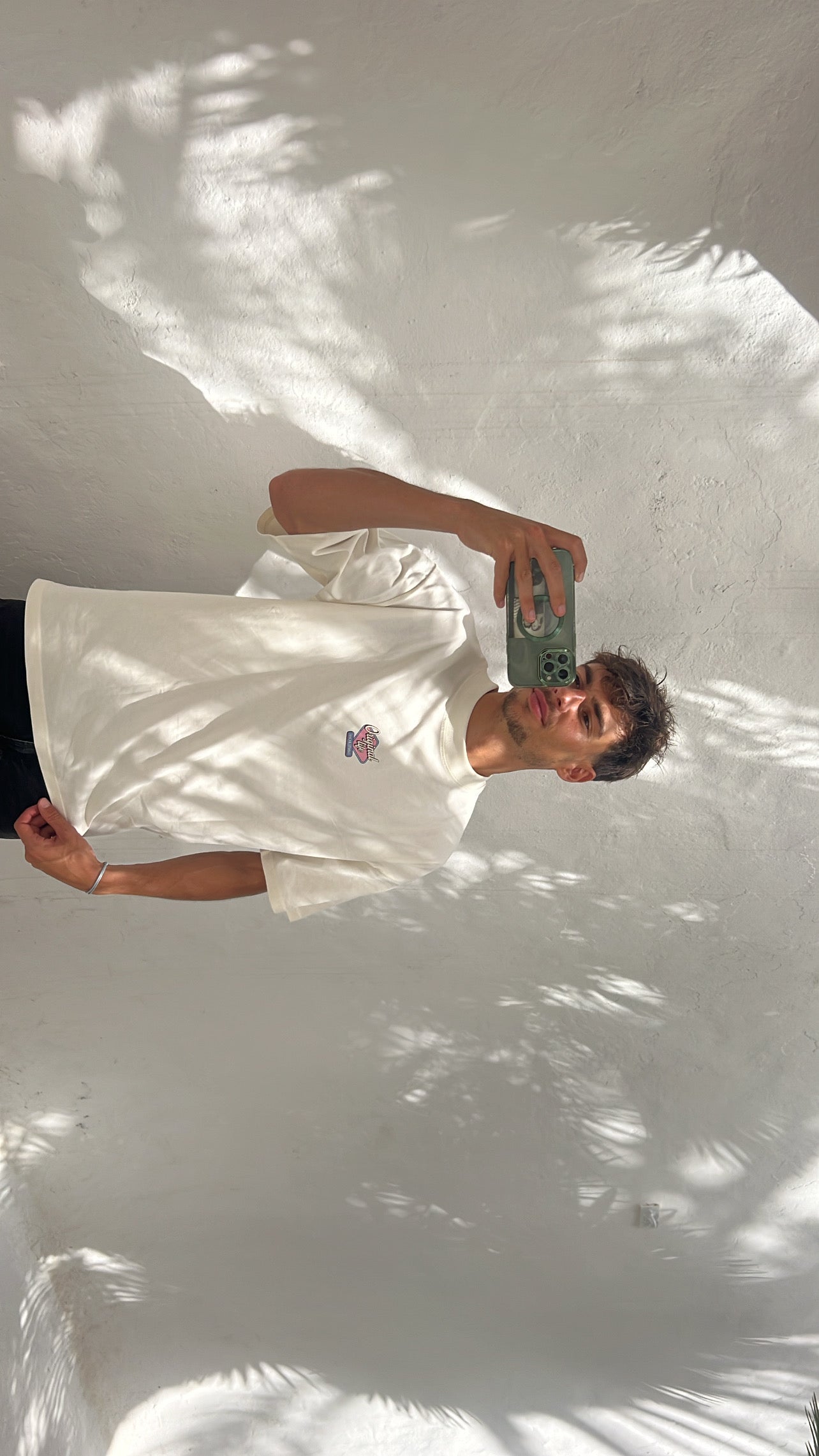 T-shirt "original life" crème