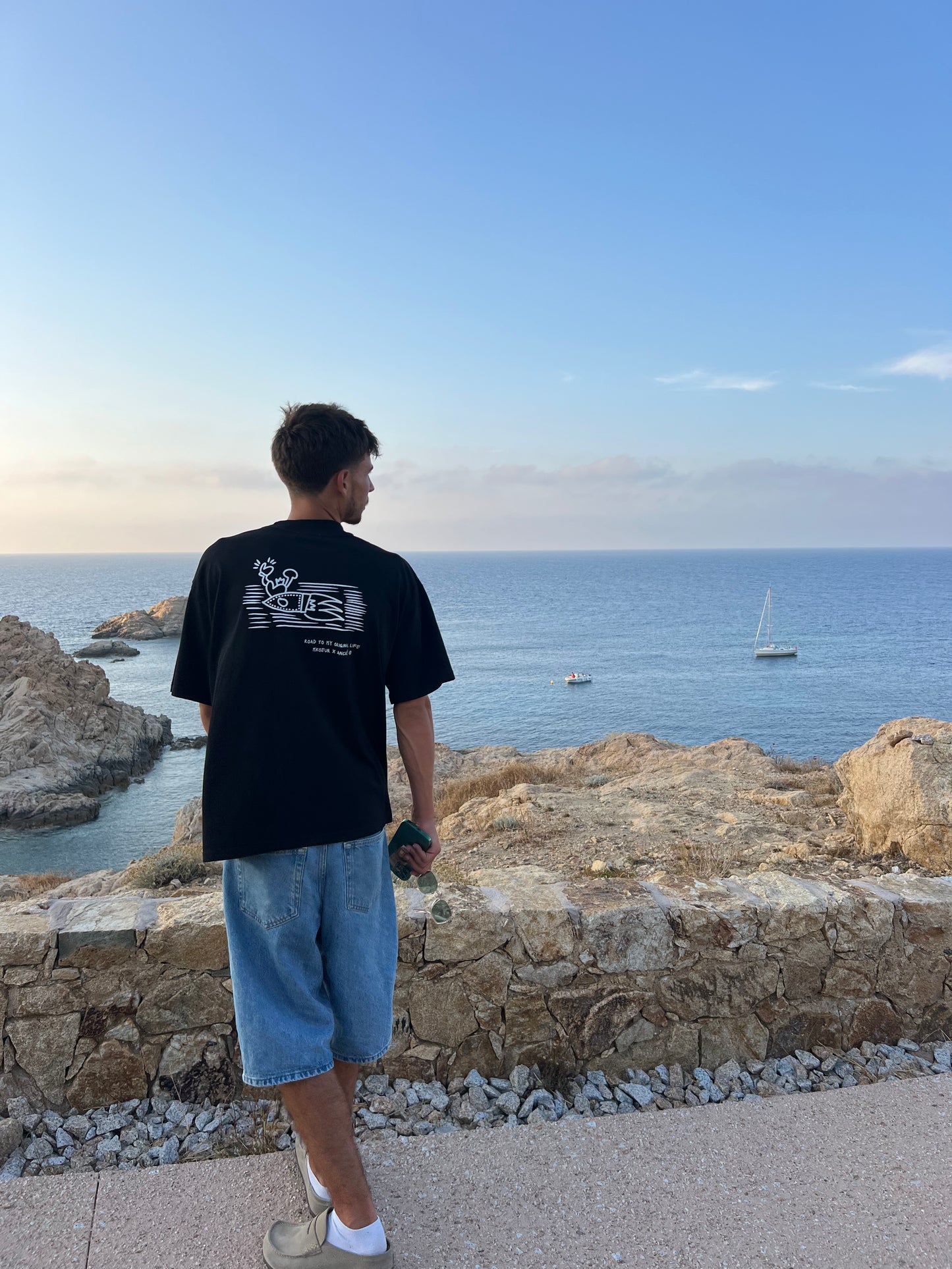 T-shirt "Ancré x M.Koeur" noir
