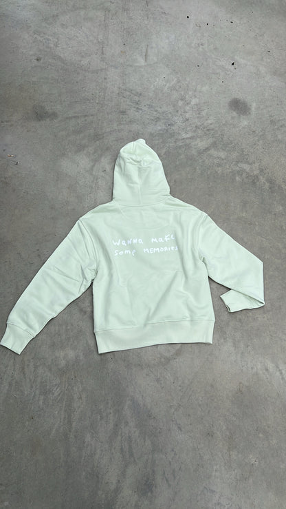 Sweat "memories" vert pastel