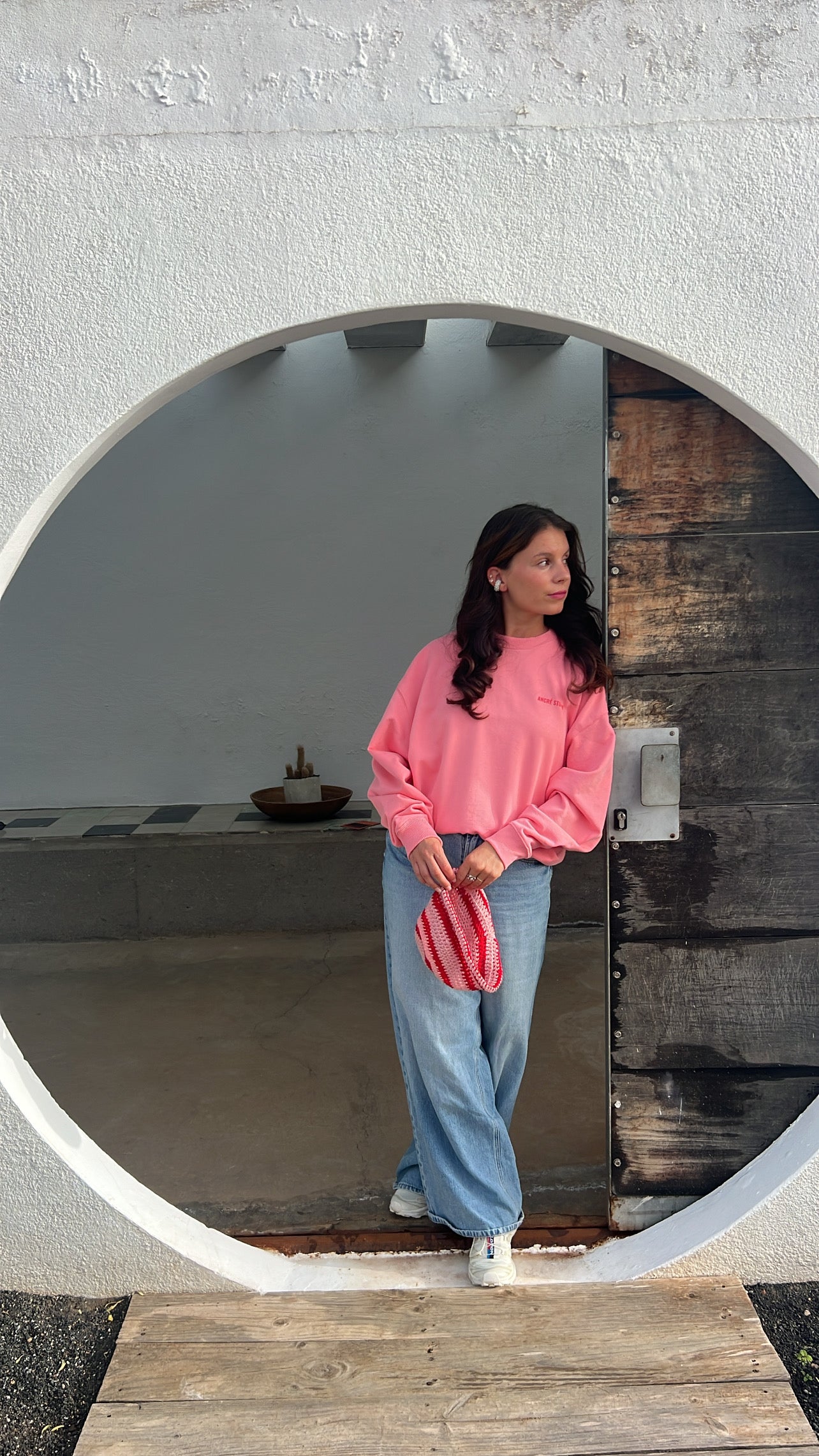 Sweat sans capuche "original rose"