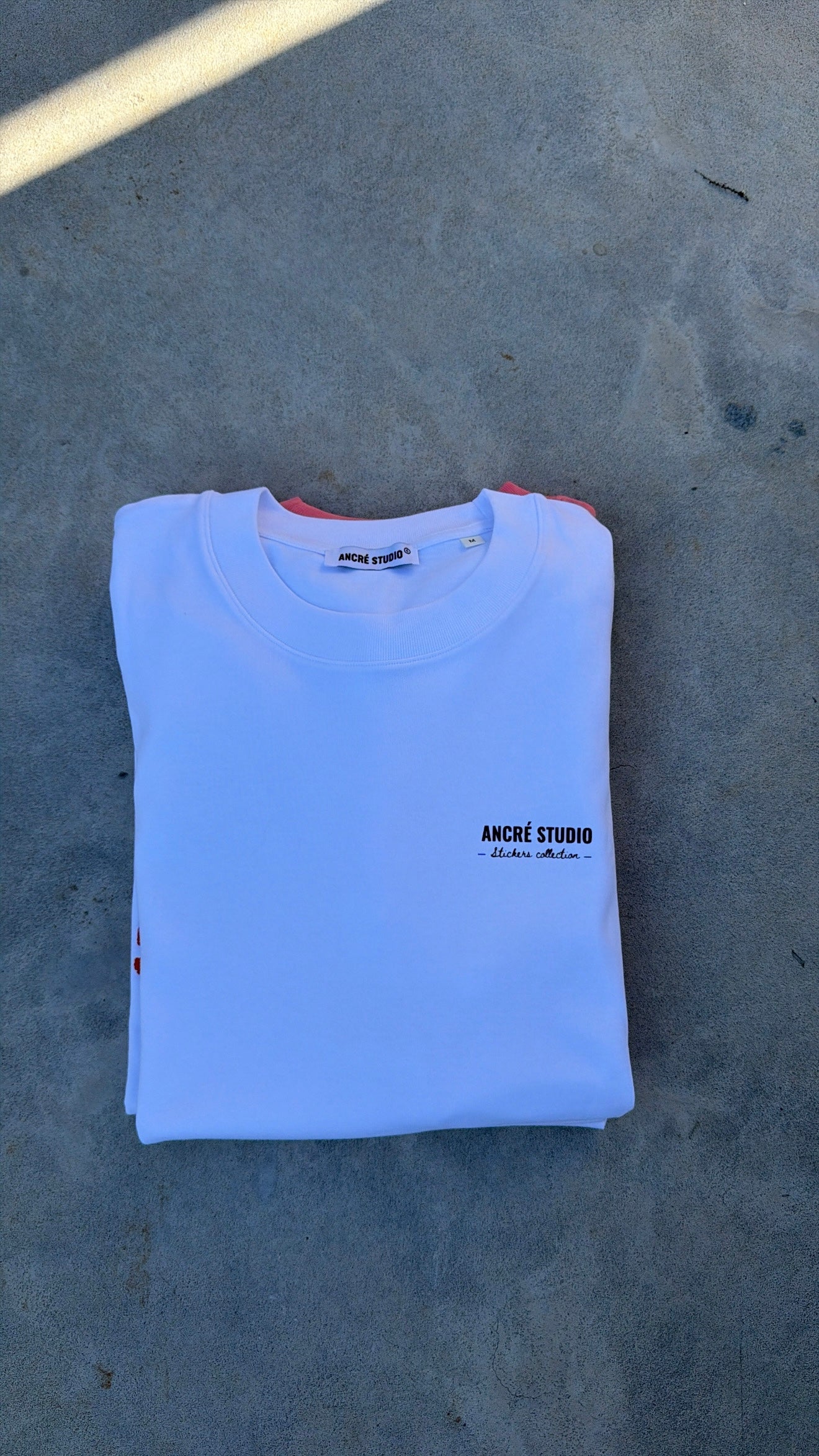 T-shirt "stickers collection" blanc