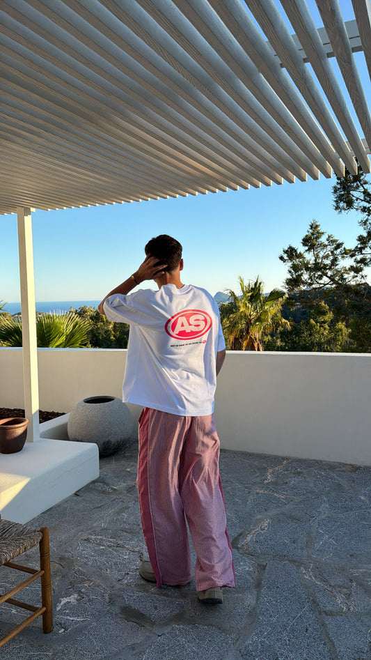 T-shirt "A.S" blanc