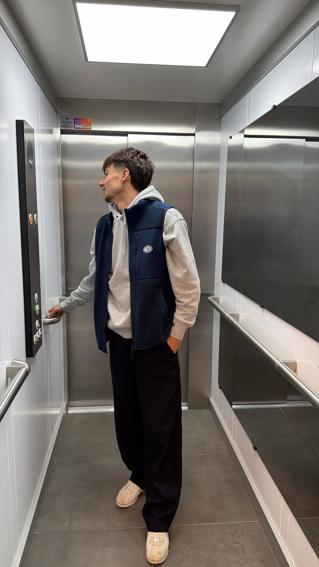 Sherpa sans manches "nightfall" bleu marine