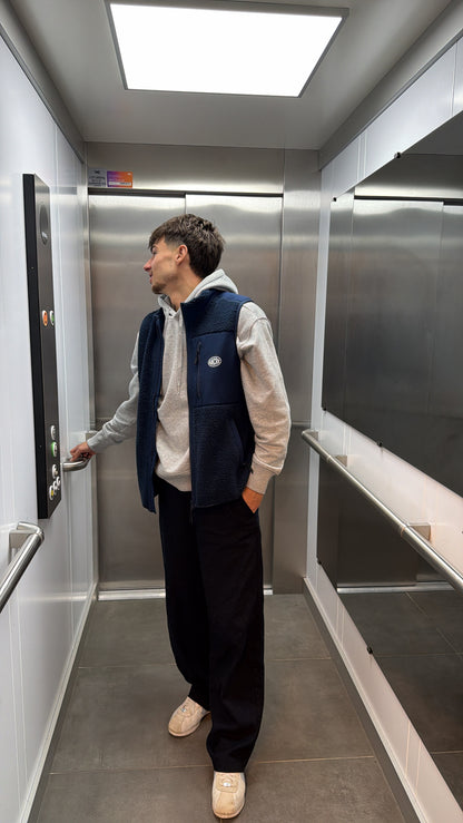 Sherpa sans manches "nightfall" bleu marine