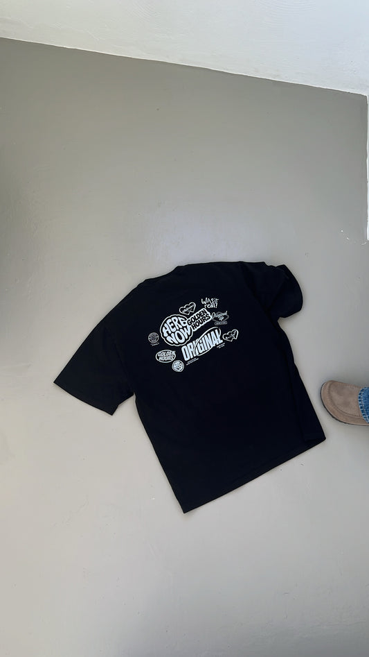 T-shirt "stickers collection" noir