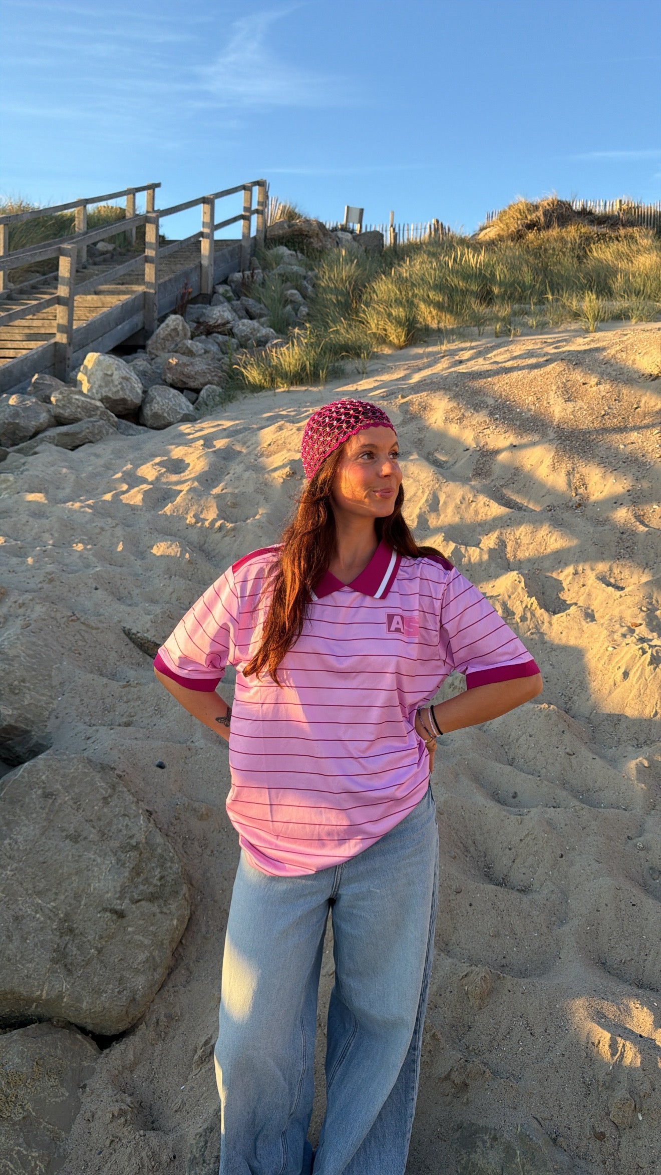 Polo de football « a.s » rose