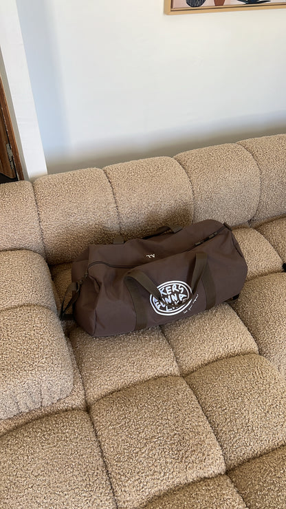 Sac de voyage brodé "likers gonna like" chocolat