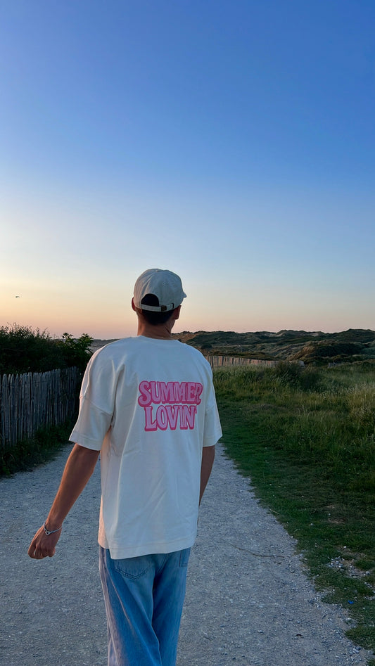 T-shirt "summer lovin" beige