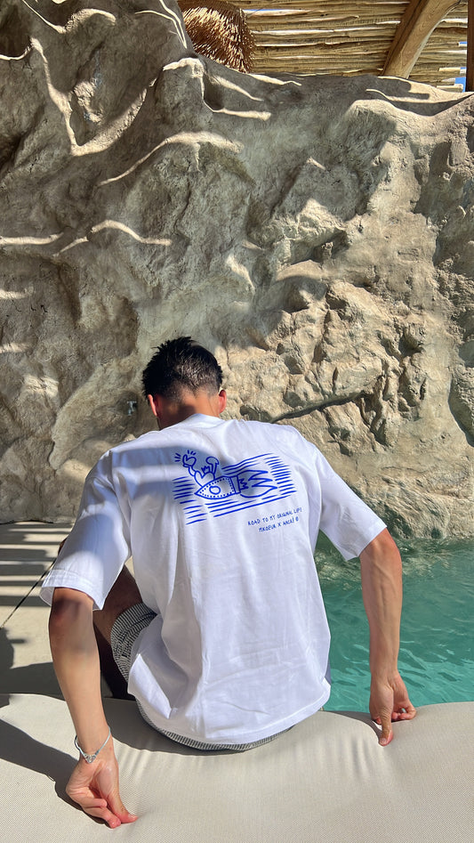 T-shirt "Ancré x M.Koeur" blanc