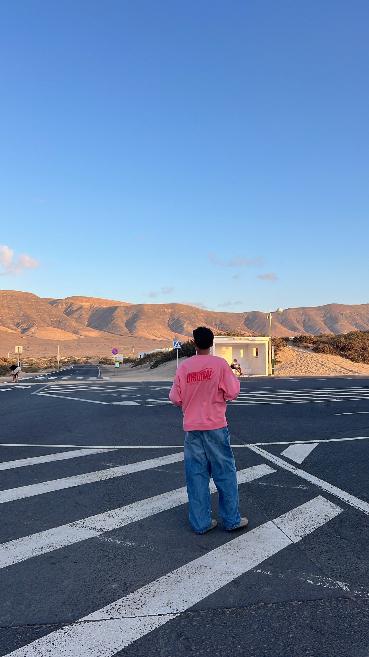 Sweat sans capuche "original rose"