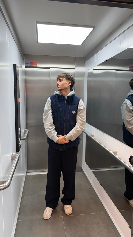 Sherpa sans manches "nightfall" bleu marine