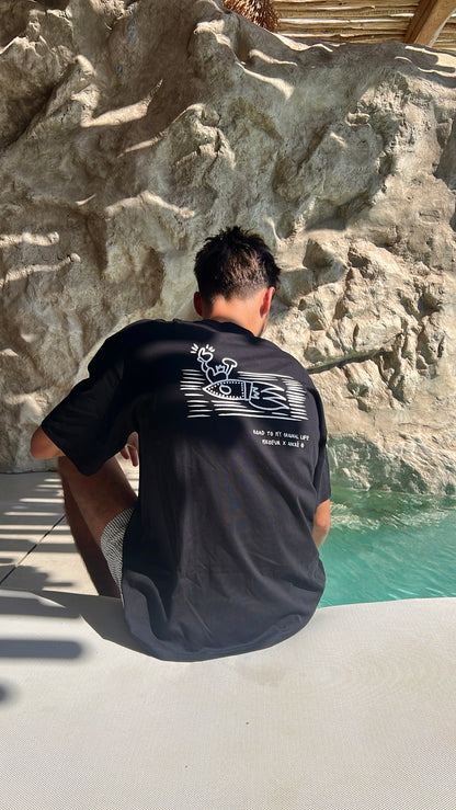 T-shirt "Ancré x M.Koeur" noir