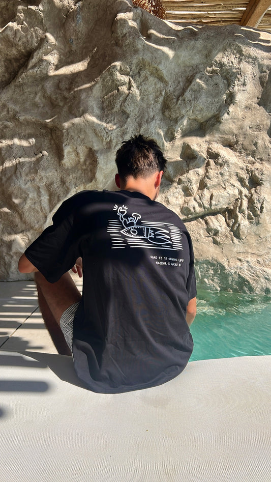 T-shirt "Ancré x M.Koeur" noir
