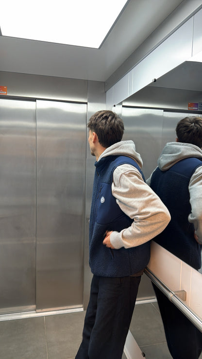 Sherpa sans manches "nightfall" bleu marine