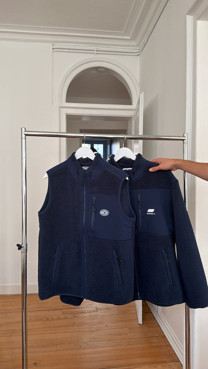 Sherpa sans manches "nightfall" bleu marine