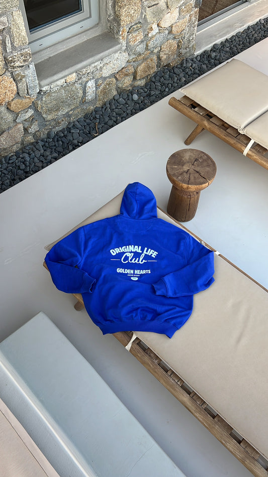 Sweat "original life club" bleu roi