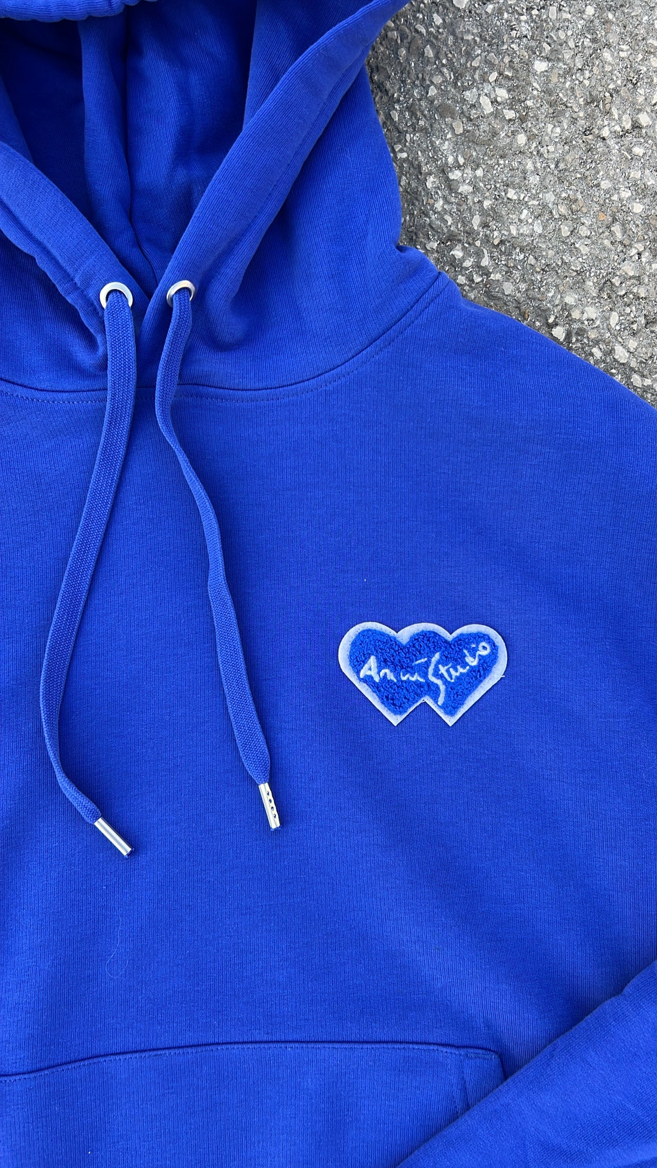 Sweat "logo bouclette" bleu