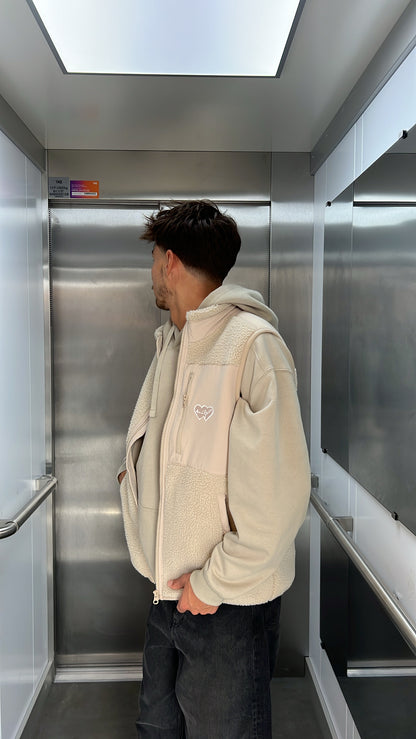 Sherpa sans manches "nightfall" beige