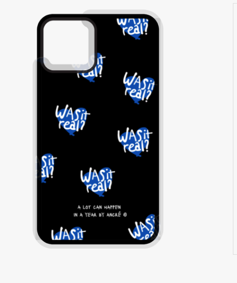 Coque "WAS IT REAL" bleu