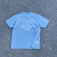 T-shirt « too busy » bleu délavé