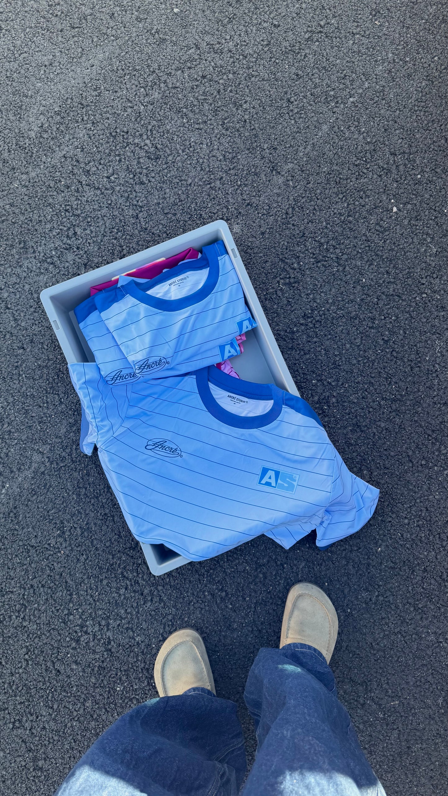 Maillot de football « a.s » bleu